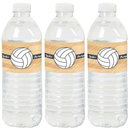 Big Dot of Happiness Bump, Set, Spike - Volleyball - Baby Shower or Birthday Party Water Bottle Sticker Labels - Set of 20 {1}