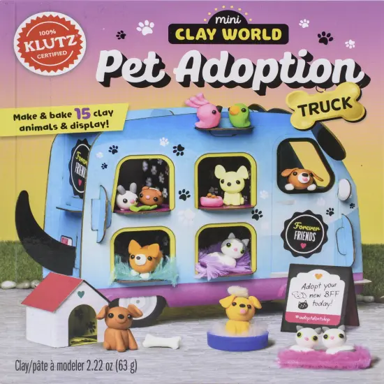 Klutz Mini Clay World Pet Adoption Truck Book Kit {1}