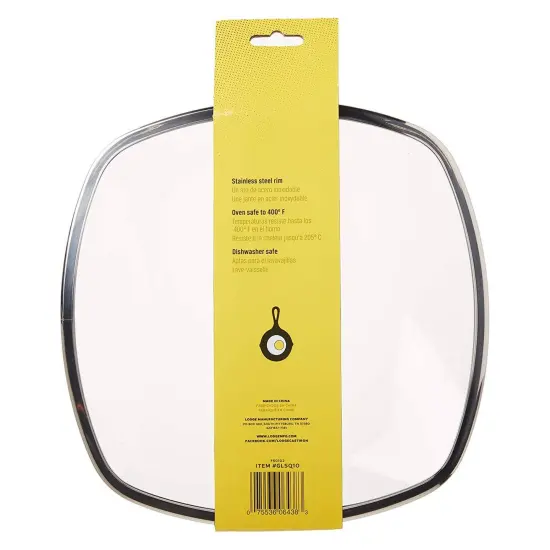 10.5" Square Glass Lid {4}