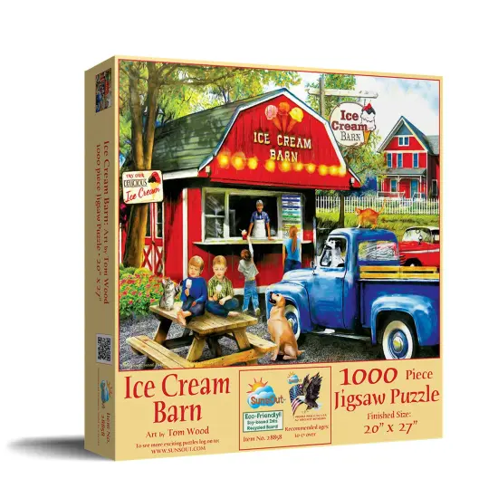 Sunsout The Ice Cream Barn 1000 pc Jigsaw Puzzle 28858 {3}
