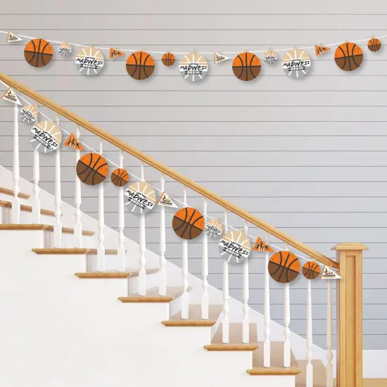Big Dot of Happiness Basketball - Let the Madness Begin - College Basketball Party DIY Decorations - Clothespin Garland Banner - 44 Pieces {3}