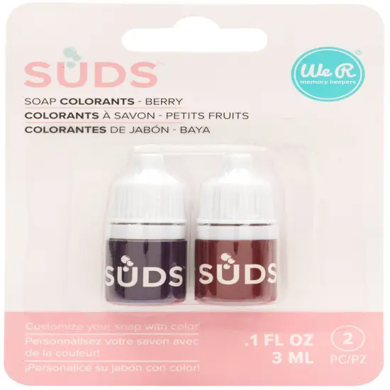 We R SUDS Soap Maker Colorant 3ml 2/Pkg-Berry {1}