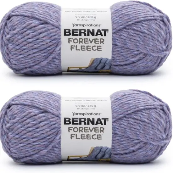 (Pack of 2) Bernat Forever Fleece Yarn-Violet Haze {1}