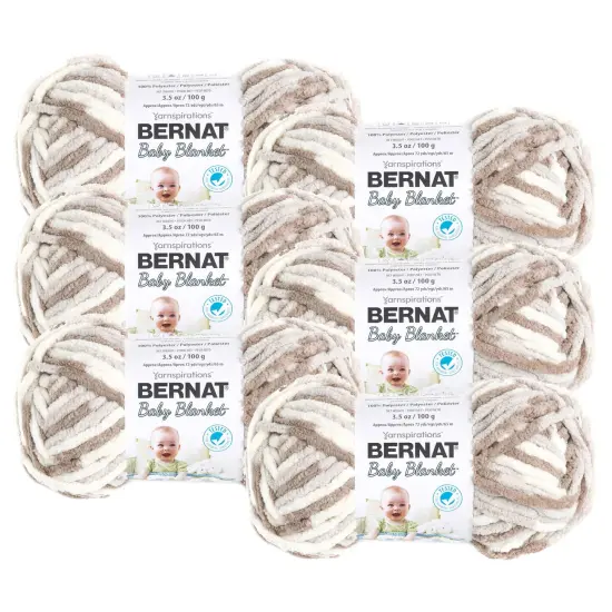(Pack of 6) Bernat Baby Blanket Yarn-Little Sand Castles {1}