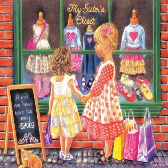 Sunsout My Sister's Closet 500 pc Jigsaw Puzzle 35858 {1}