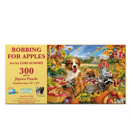 Sunsout Bobbing for Apples 300 pc Jigsaw Puzzle 35106 {4}