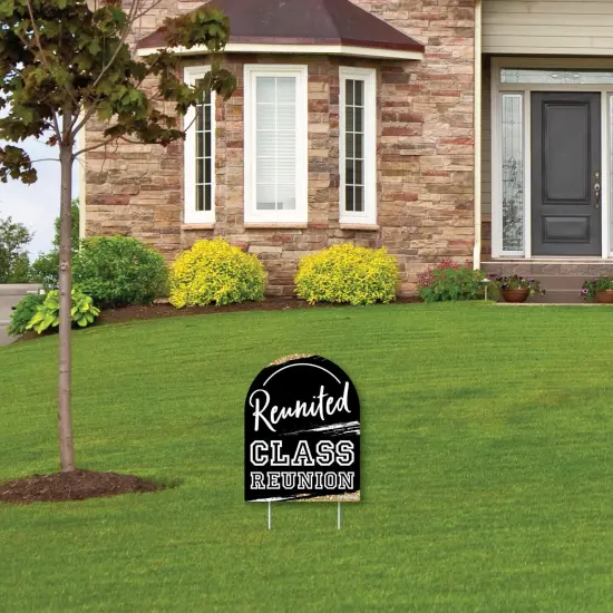 Big Dot of Happiness Reunited - Outdoor Lawn Sign - School Class Reunion Party Yard Sign - 1 Piece {4}