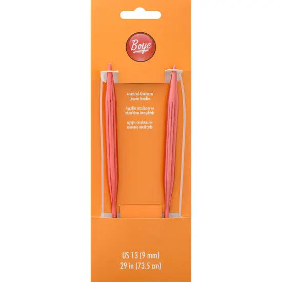 Boye Circular Aluminum Knitting Needles 29"-Size 13/9mm {1}