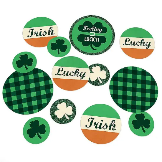 Big Dot of Happiness St. Patrick's Day - Saint Paddy's Day Party Giant Circle Confetti - Holiday Party Decorations - Large Confetti 27 Count {1}