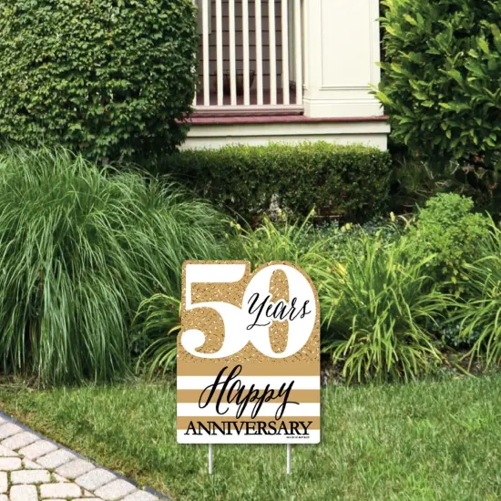 Big Dot of Happiness We Still Do - 50th Wedding Anniversary - Outdoor Lawn Sign - Anniversary Party Yard Sign - 1 Piece {1}