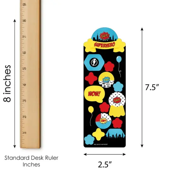 Big Dot of Happiness Bam Superhero - Birthday Party Favor Kids Stickers - 16 Sheets - 256 Stickers {4}