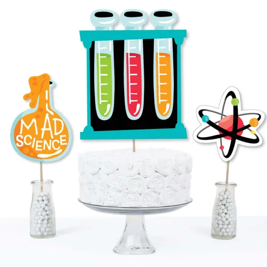 Big Dot of Happiness Scientist Lab - Baby Shower or Birthday Party Centerpiece Sticks - Table Toppers - Set of 15 {4}