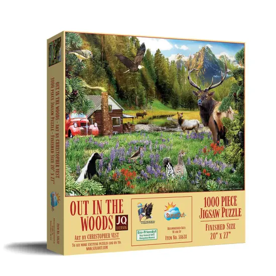 Sunsout Out in the Woods 1000 pc Jigsaw Puzzle 58638 {2}