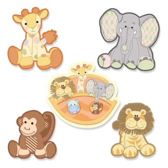 Big Dot of Happiness Noah's Ark - DIY Shaped Baby Shower or Birthday Party Cut-Outs - 24 Count {1}