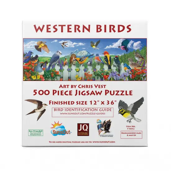 Sunsout Western Birds 500 pc Jigsaw Puzzle 71052 {4}