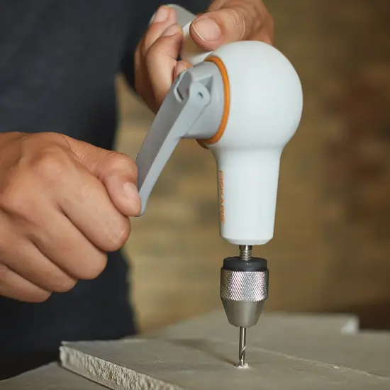 Fiskars Built to DIY Precision Hand Drill-With 4 Bits {4}