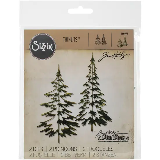Sizzix Thinlits Dies By Tim Holtz 2/Pkg-Woodlands {1}