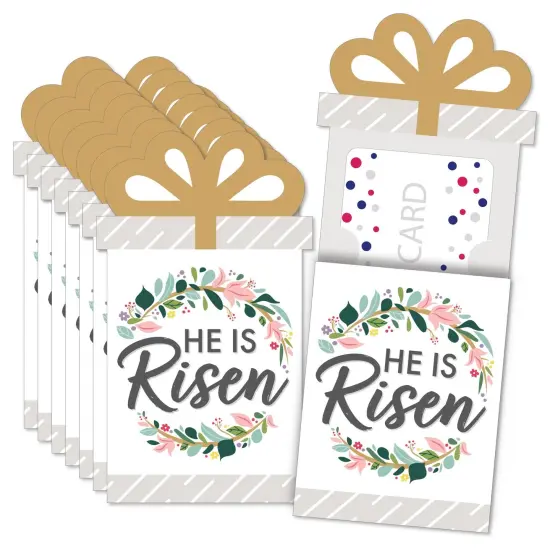 Big Dot of Happiness Religious Easter - Christian Holiday Party Money and Gift Card Sleeves - Nifty Gifty Card Holders - Set of 8 {1}