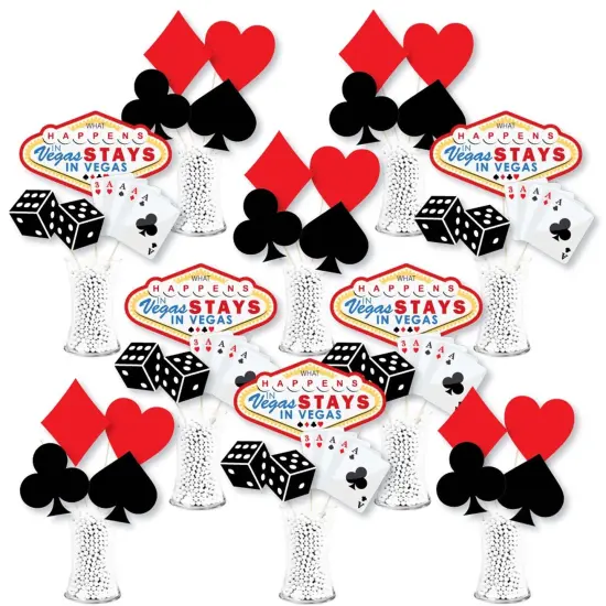 Big Dot of Happiness Las Vegas - Casino Party Centerpiece Sticks - Showstopper Table Toppers - 35 Pieces {1}
