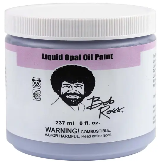 Bob Ross Oil Paint Base Coat 237ml (8oz)-Liquid Opal {1}