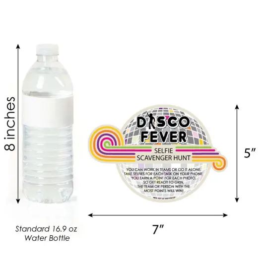 Big Dot of Happiness 70's Disco - Selfie Scavenger Hunt - 1970s Disco Fever Party Game - Set of 12 {4}