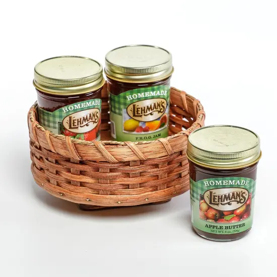 Amish-Made Lazy Susan Basket {1}