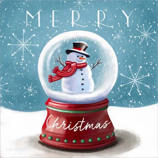 Merry Christmas by Elizabeth Tyndall 12" x 12" Canvas Wall Art {2}