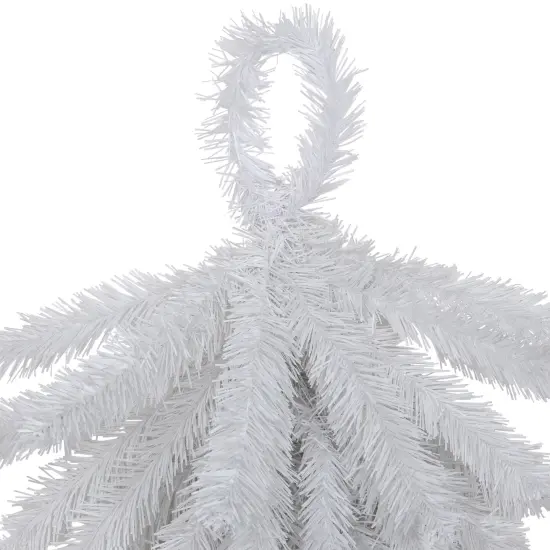 Northlight 30" Snow White Pine Artificial Teardrop Christmas Swag, Unlit {4}