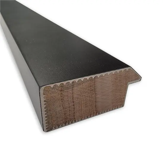 Midnight Black Narrow Non-Beveled Custom Framed Bathroom Vanity Wall Mirror {3}