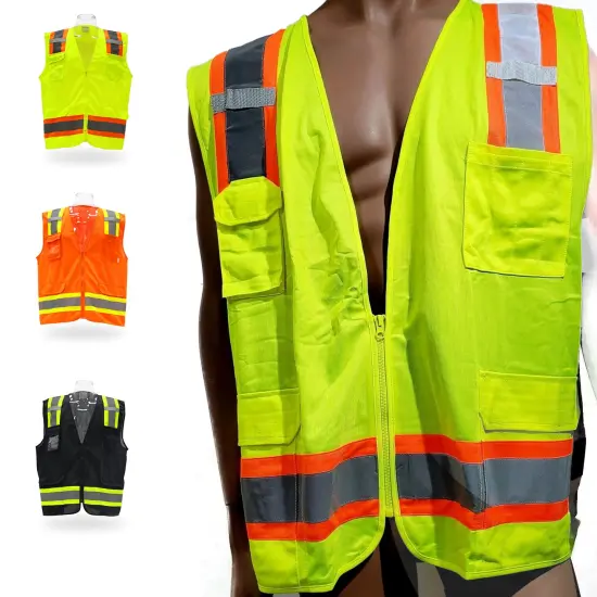Contrast High Visibility Safety Vest Safety orange {2}
