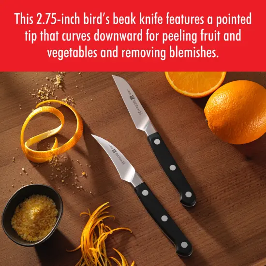 ZWILLING Pro 2.75-inch Bird's Beak Peeling Knife {3}