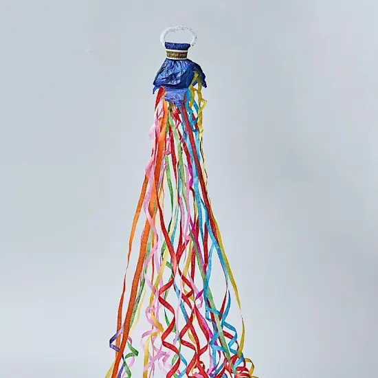 5 PAPER STREAMERS Hand Throw Magic Confetti Poppers Pink {5}