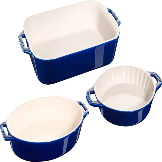 STAUB Ceramic 3-pc Mixed Baking Dish Set {2}