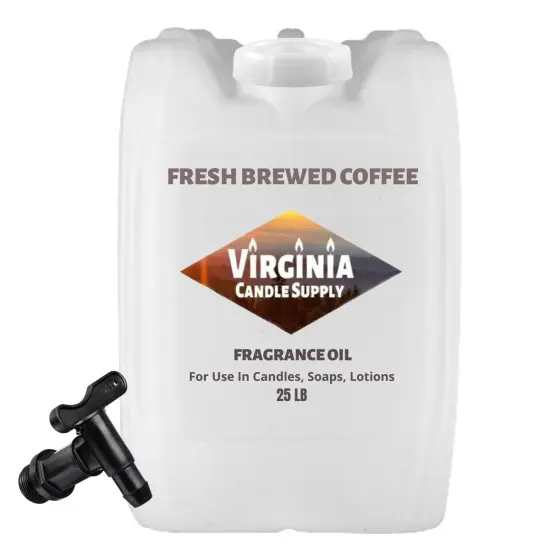 Fresh Brewed Coffee Fragrance Oil (Our Version of the Brand Name) (25 LB Tote with Spigot) for Candle Making, Soap Making, Tart Making, Room Sprays, Lotions, Car Fresheners, Slime, Bath Bombs, Warmers&hellip; {1}