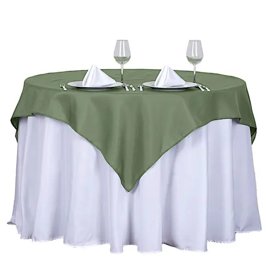 10Pcs Polyester Tablecloth 54 X 54 Inch Apple green {3}