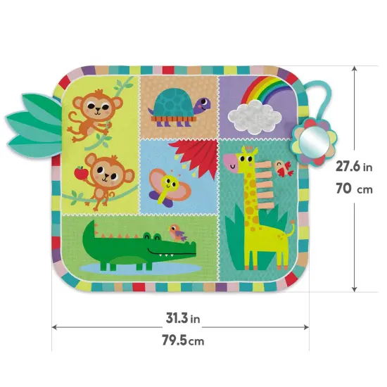 Kids Hits Educational Baby Two-sided play mat Toy My First Animals {5}