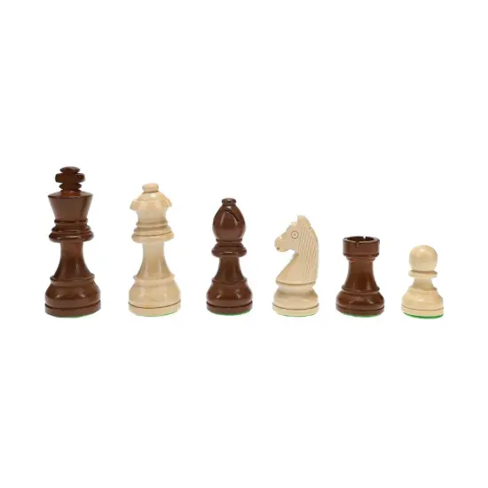 WE Games French Staunton Wood Chess Pieces,Weighted with 3 in. King {3}