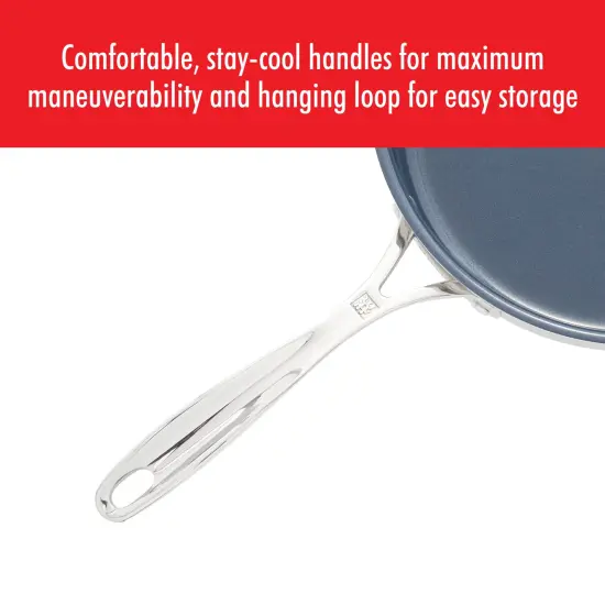 ZWILLING Clad CFX Stainless Steel Ceramic Nonstick Saute Pan {6}