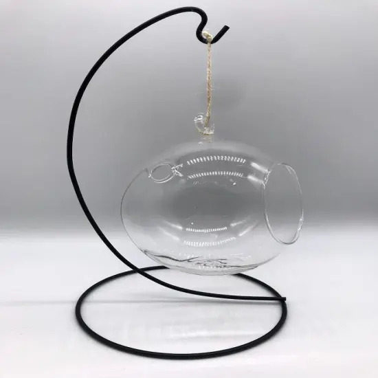 Hanging Glass Globe w/ Stand {2}