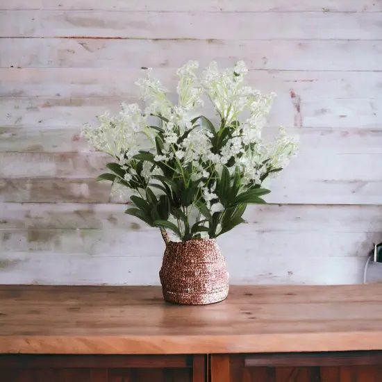 19-Inch White Gypsophila Bushes - 3-Pack with 12 Silk Sprays & Lush Foliage, Ideal for Centerpieces & Bouquets - All-Season Floral Decor, Floral Home by Artificial Flowers {4}