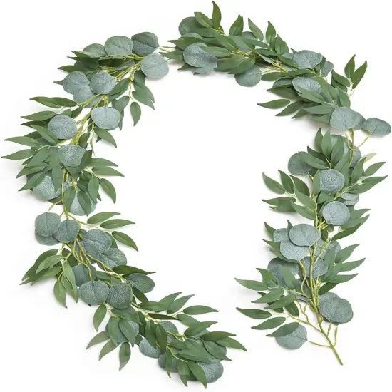 Artificial Eucalyptus and Willow Garland {1}
