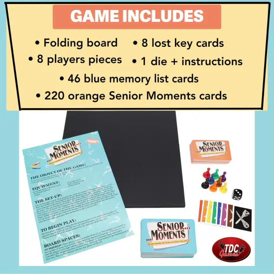 TDC Games Senior Moments Board Game for the Whole Family {4}