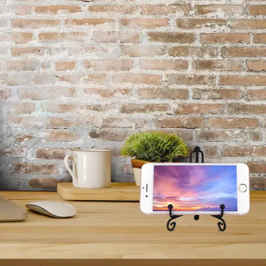 Teamkio Improved Anti-Slip Plate Holder Display Stand, Picture Frame Holder Stand, Easel Display Stand, Book Display Stand (4inch) {3}