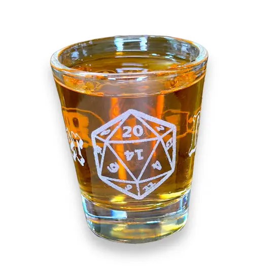 2oz Dungeon Master Shot glass {1}