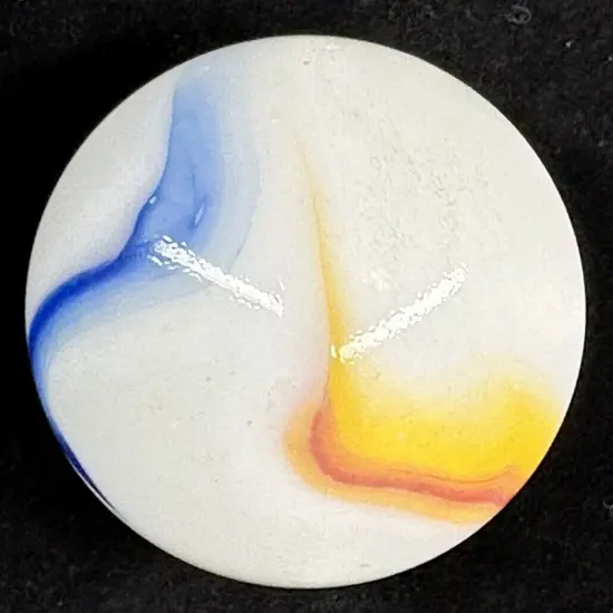 Toe Breaker 50mm (2") GLORY Green/Blue/Red Swirl Marbles glass Toebreaker HUGE {1}