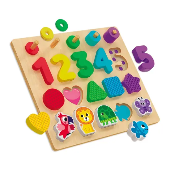 Kids Hits Colorful Maths - Stack and Sort Board for Fun Learning {1}
