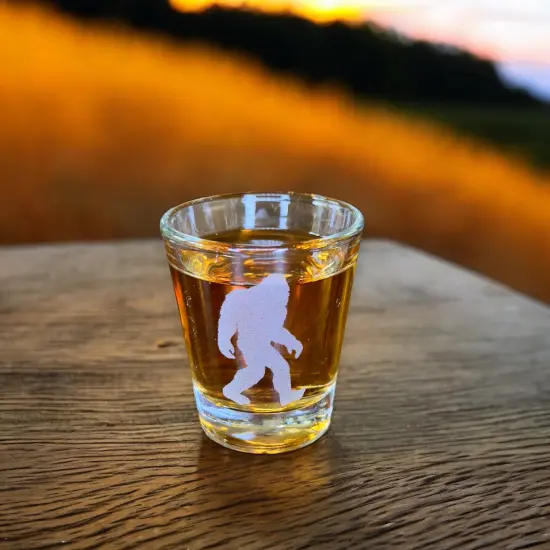 2oz Sasquatch Shotglass LASER {4}