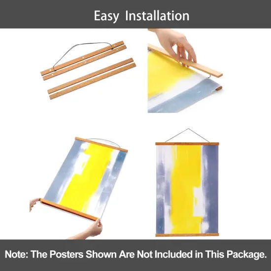 WITCOLOR Magnetic Poster Hanger Frame, 20" Wide Magnetic Hanging Frames 20x28 20x30 20x20 20x16 20x24 Magnet Poster Holder for Wall Hang Poster {4}