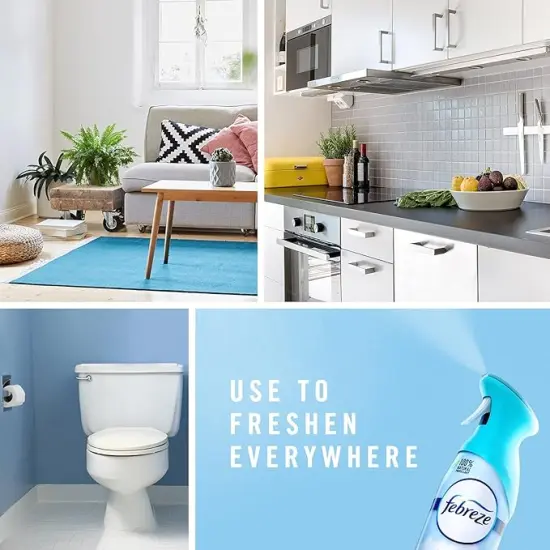 Febreze&reg; - Air Freshener Spray/Deodorizer Odor Fighter Spray For Strong Odors, Heavy Duty Crisp Clean Scent, 8.8 Oz (Pack of 3), Bathroom Air Refresher {2}