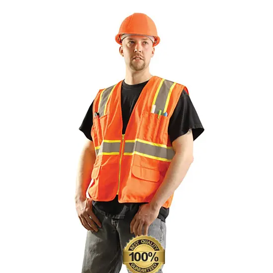 Contrast High Visibility Safety Vest Safety orange {3}